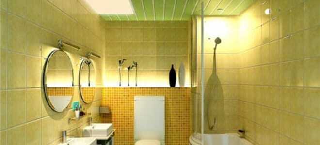 Потолок в ванной из пластиковых панелей: долговечная и красивая отделка