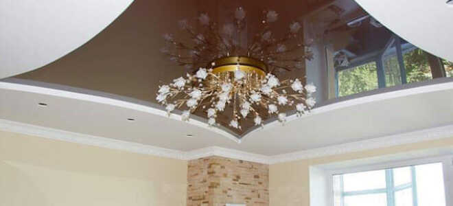 Комбинированный потолок: гипсокартон и натяжной, потолок из гипсокартона, натяжной потолок с гипсокартоном по периметру своими руками, подвесные потолки из ГКЛ, сочетание с натяжным