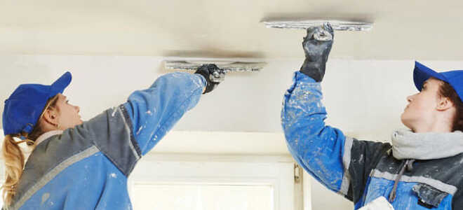 Шпатлевка для потолка: какую шпаклевку выбрать для потолка под покраску, какая лучше, какой шпаклевать, чем лучше, готовые шпаклевки, как выбрать финишную шпатлевку