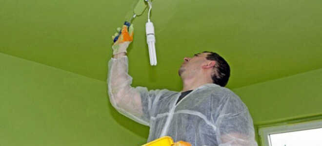Чем покрасить потолок в квартире: чем красить потолок в комнате, какой краской лучше сделать крашенный потолок, покраска своими руками