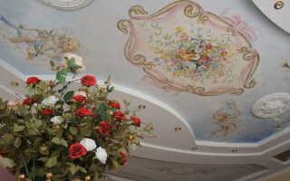 Роспись потолков: художественная роспись, расписной потолок, классика, узор, как раскрасить потолок