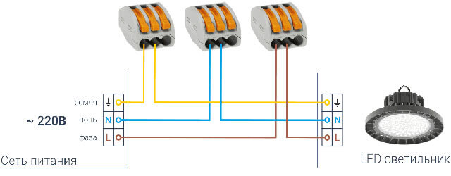 схема светодиодного потолочного светильника