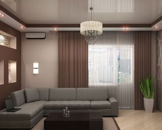 как оформить потолок в гостиной подвесные потолки в гостиной