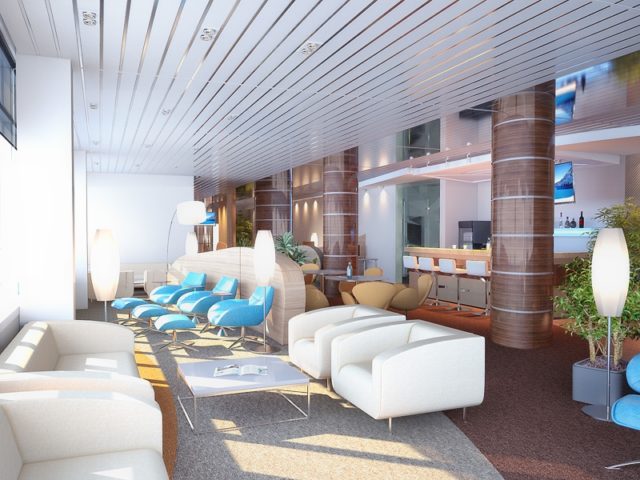 Реечный потолок в гостиной