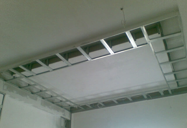 как сделать парящий потолок из гипсокартона парящий потолок с подсветкой